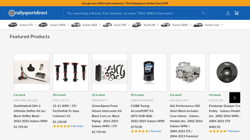 Rallysport Direct rally auto parts