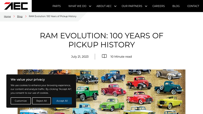 RAM Evolution: 100 Years of Pickup History antique dodge truck parts
