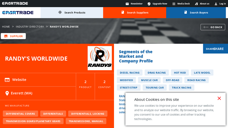 RANDY'S WORLDWIDE randy's truck parts