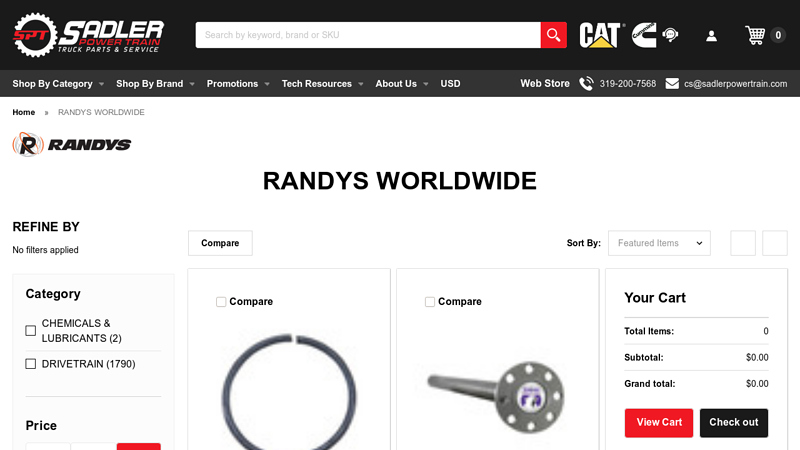 Randys Worldwide Differential & Axle Parts randy's truck parts