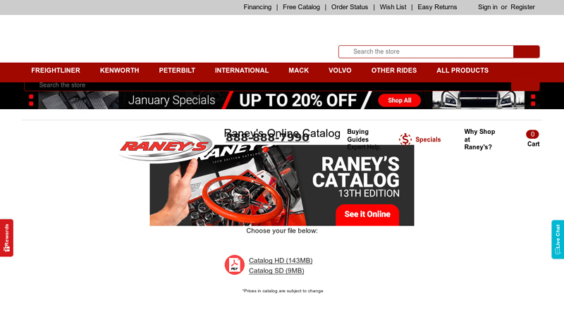 Raney's Online Catalog randy's truck parts