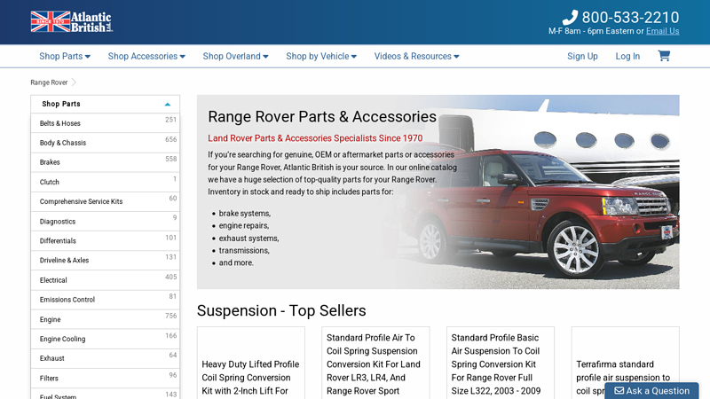Range Rover Parts & Accessories range rover car parts