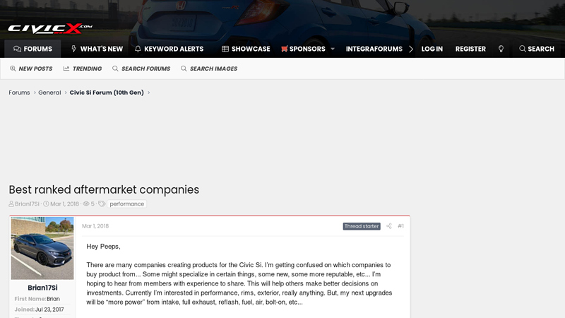 ranked aftermarket companies honda civic aftermarket parts