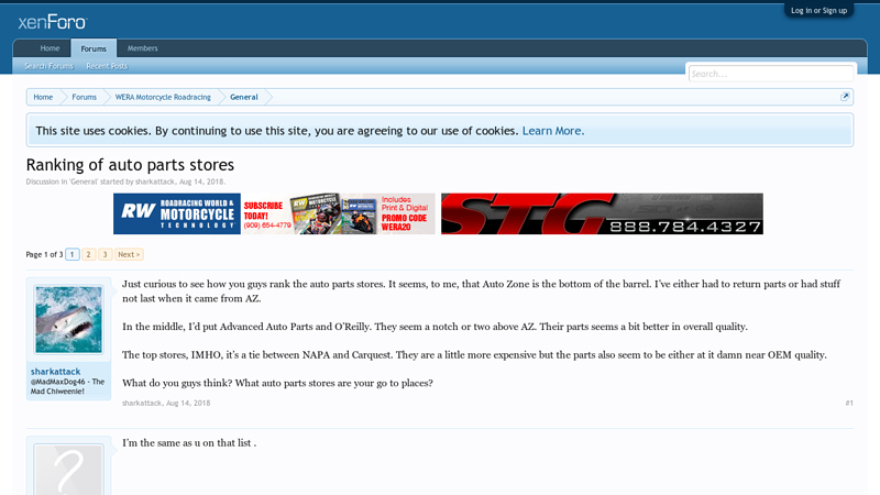 Ranking of auto parts stores auto.parts store