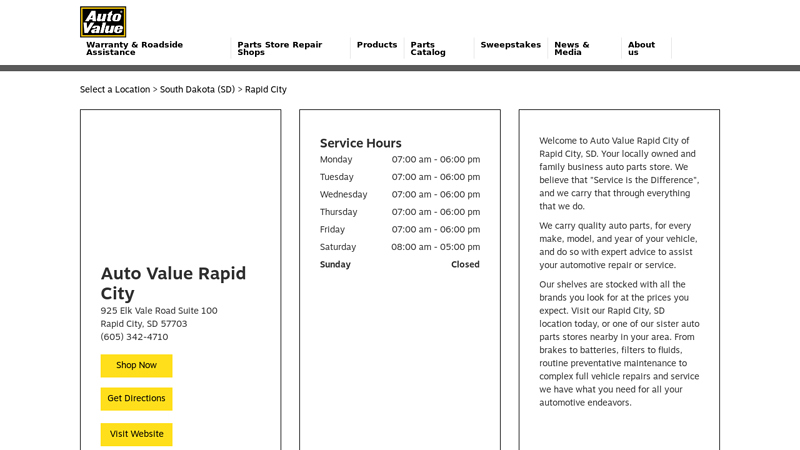 Rapid City Auto Parts auto parts store rapid city sd