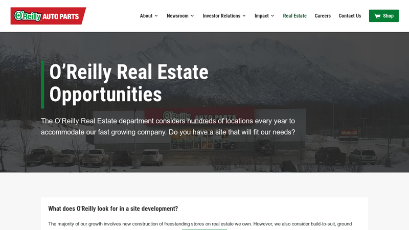 Real Estate Opportunities o'reilly auto parts tyler tx