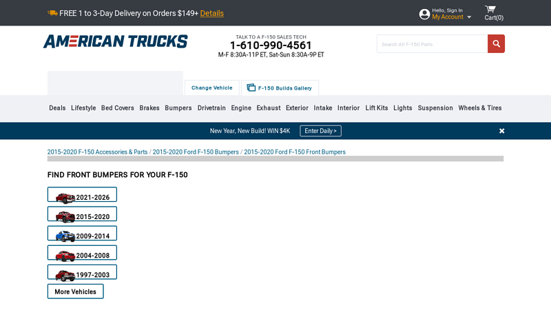 RedRock TCX HD Front Bumper (15 ford f150 front bumper parts