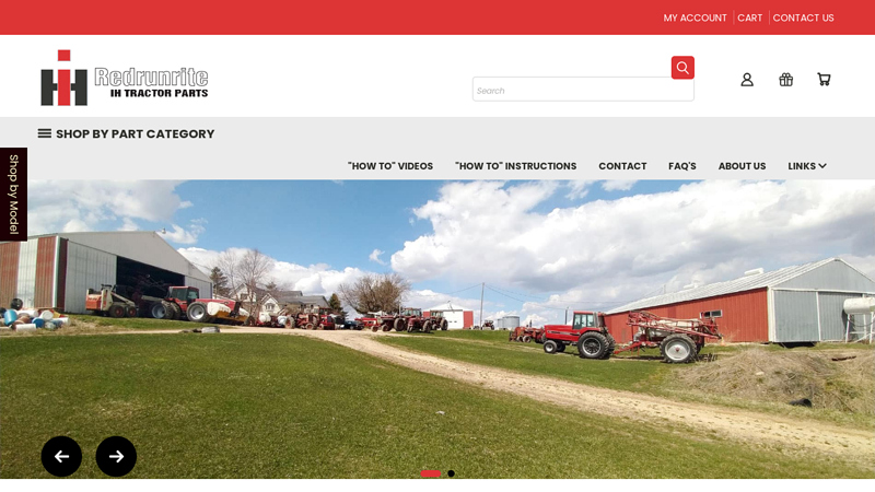 Redrunrite ih tractor parts