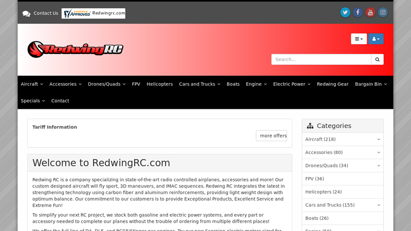 RedwingRC.com red wing auto parts