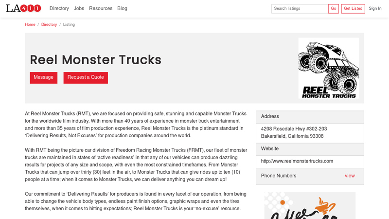 Reel Monster Trucks monster truck parts