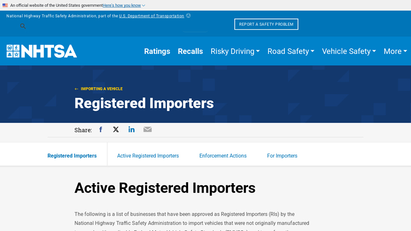 Registered Importers davison auto parts