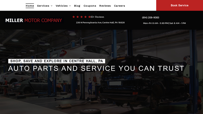 Reliable Auto Repair in Centre Hall, PA miller auto parts