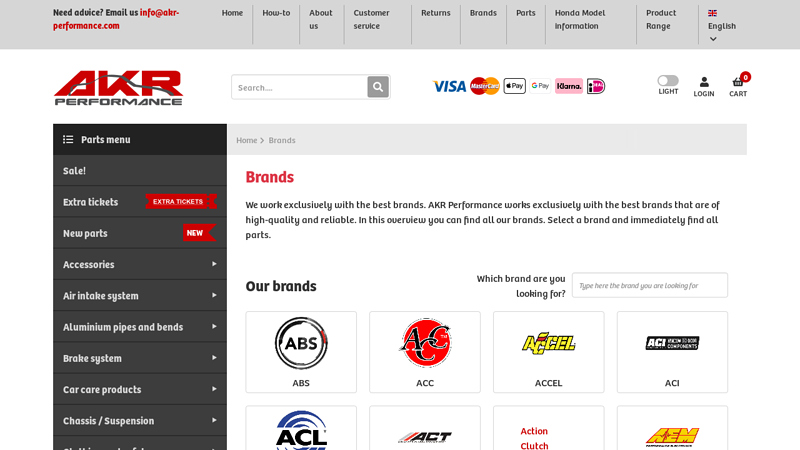 Reliable brands for Honda cars honda parts
