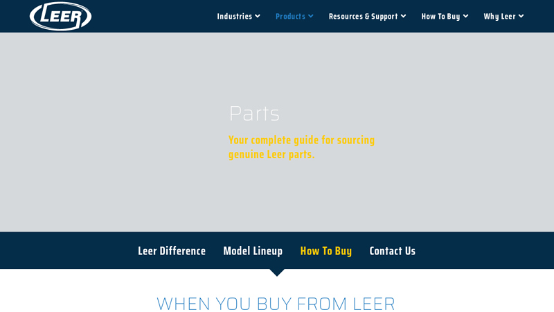 Replacement Parts leer truck cap parts