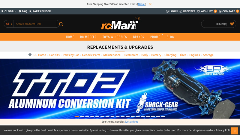Replacements & Upgrades Auto Parts rc truck parts near me
