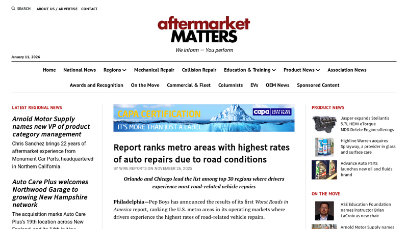 Report ranks metro areas with highest rates of auto repairs due to ... advance auto parts baton rouge la