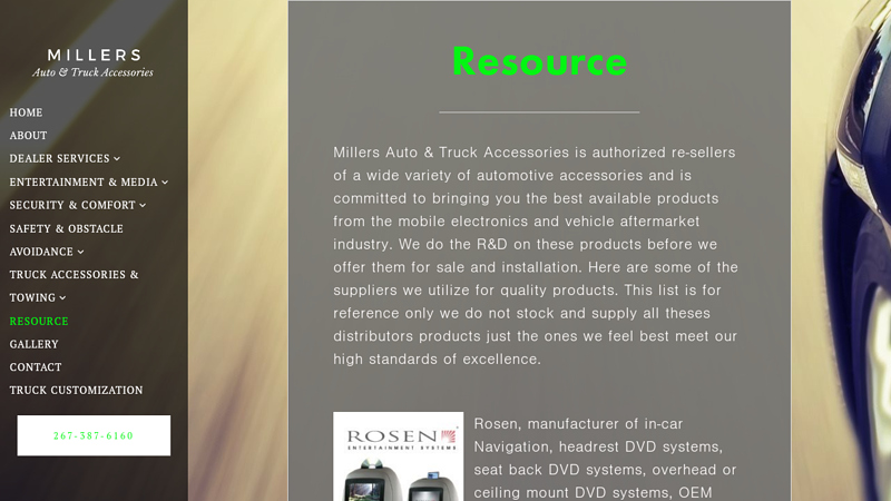 Resource miller auto parts