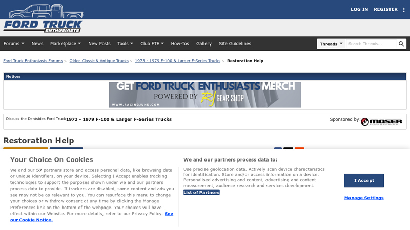 Restoration Help ford truck restoration parts