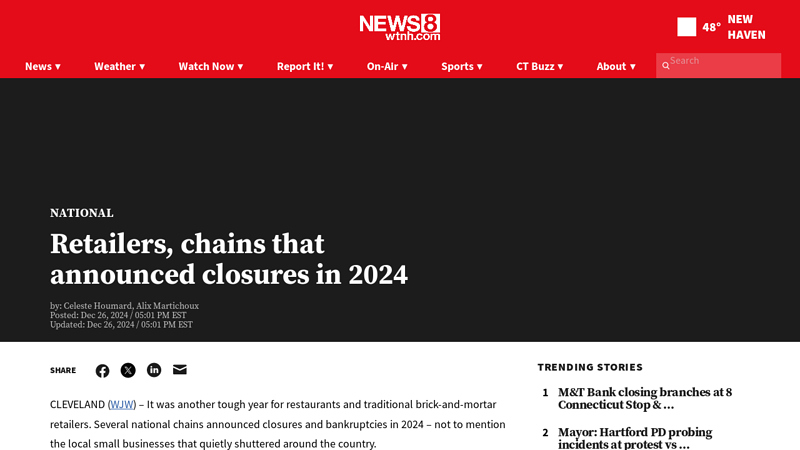 Retailers, chains that announced closures in 2024 advance auto parts waterbury ct