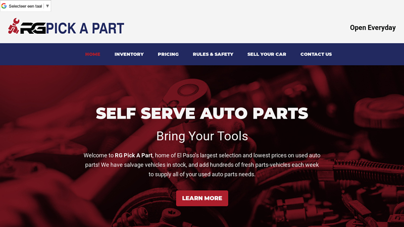 RG Pick A Part pull a part el paso car parts