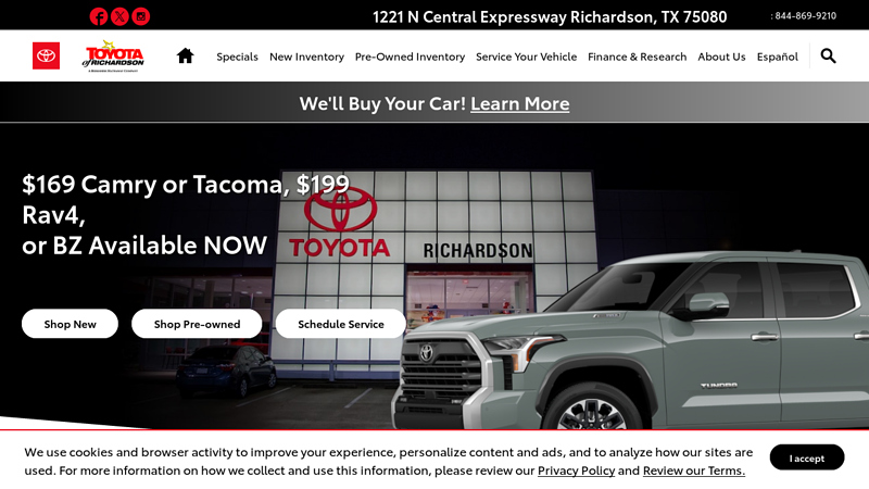 Richardson Toyota Dealer toyota of richardson parts