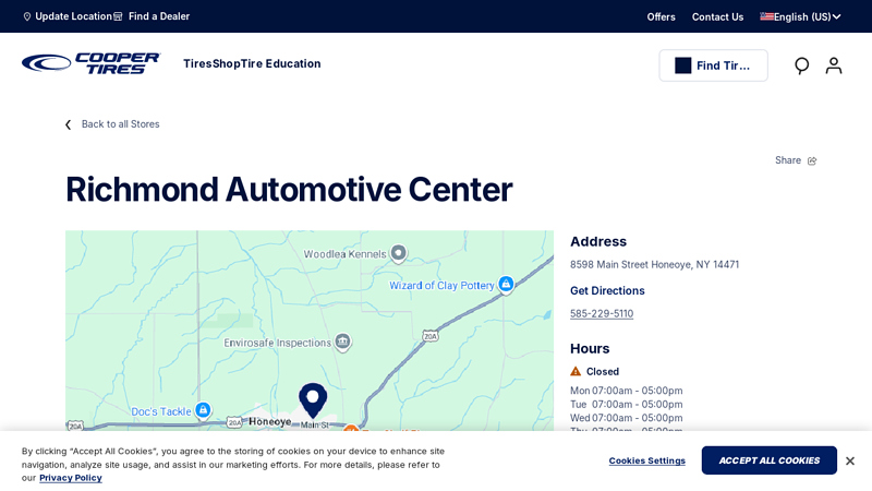 Richmond Automotive Center, Honeoye, NY honeoye auto parts