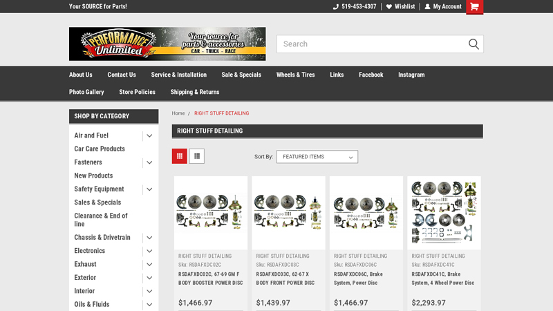 RIGHT STUFF DETAILING Products the right stuff auto parts