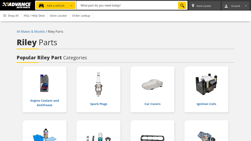Riley Parts Catalog old riley's auto parts
