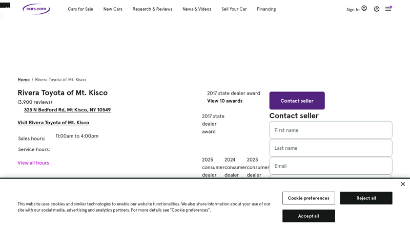 Rivera Toyota of Mt. Kisco rivera toyota service & parts center