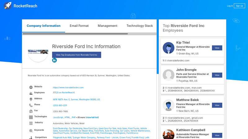Riverside Ford Inc Information riverside ford parts