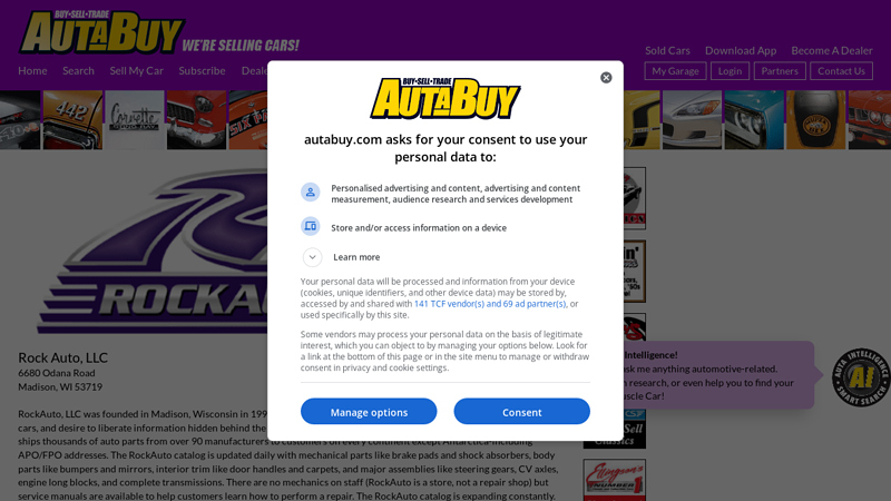 Rock Auto, LLC in Madison, WI car parts madison wi