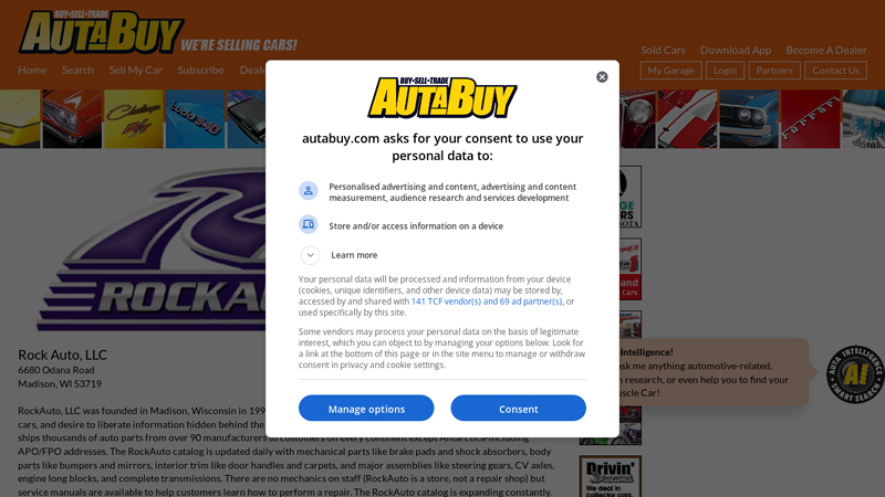 Rock Auto, LLC in Madison, WI auto parts madison wi