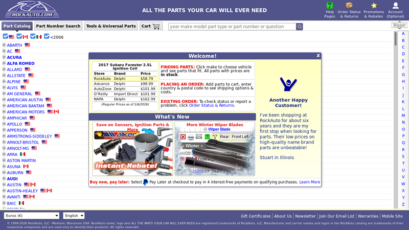 RockAuto used car parts miami