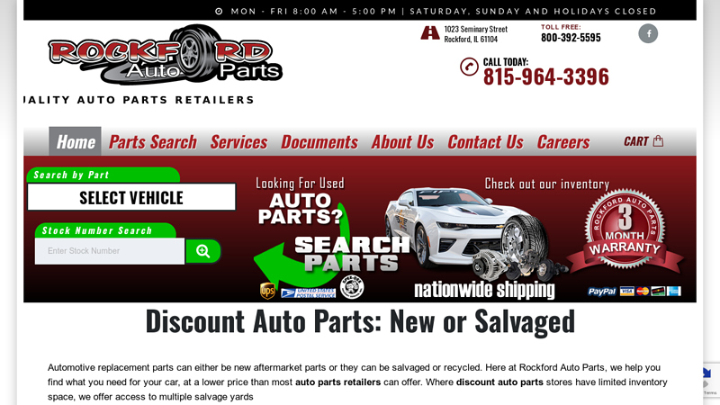 Rockford Auto Parts: Discount Used Auto Parts used auto parts illinois