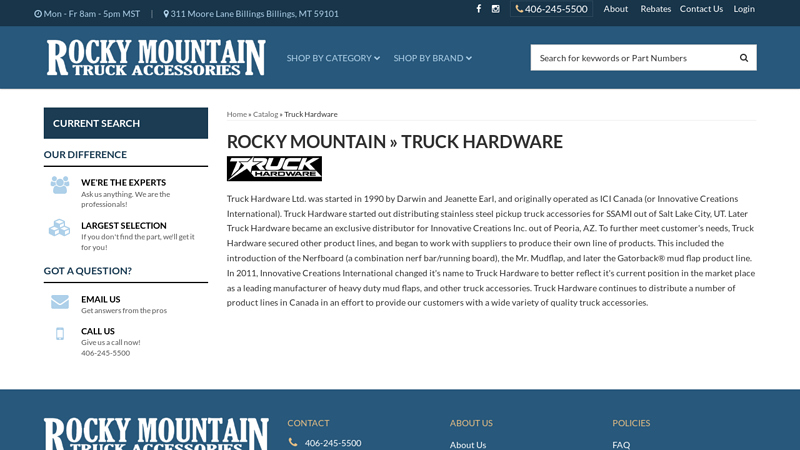 Rocky Mountain » Truck Hardware rocky mountain truck parts