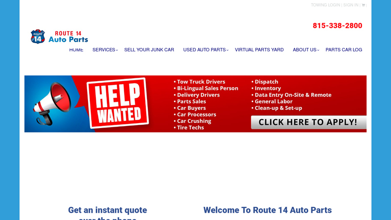 Route 14 Auto Parts used auto parts illinois