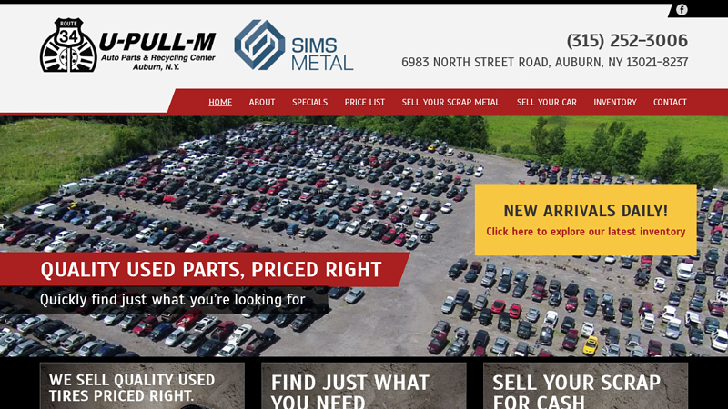 Route 34 U best metal used auto parts