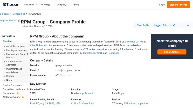 RPM Group rpm auto parts