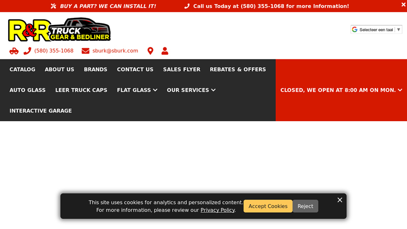 R&R Truck Gear and Bedliners r&r auto parts