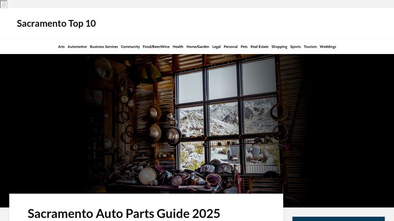 Sacramento Auto Parts Guide 2025 auto parts store sacramento ca