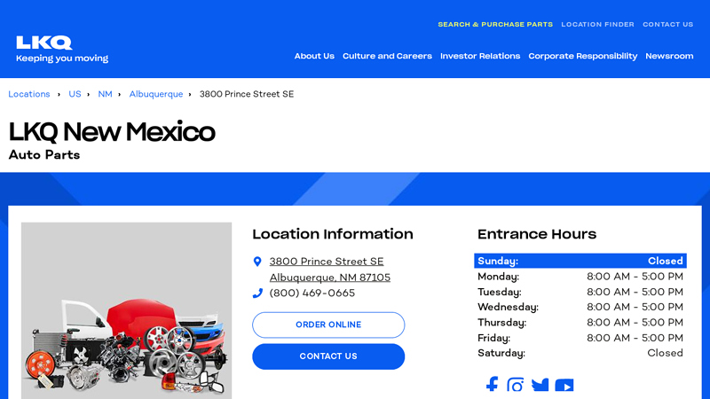 Salvage and Recycled Auto Parts in Albuquerque 87105 auto parts albuquerque nm