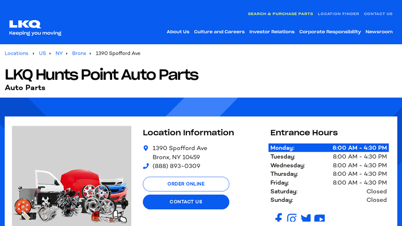 Salvage and Recycled Auto Parts in Bronx 10459 hunts point salvage auto parts