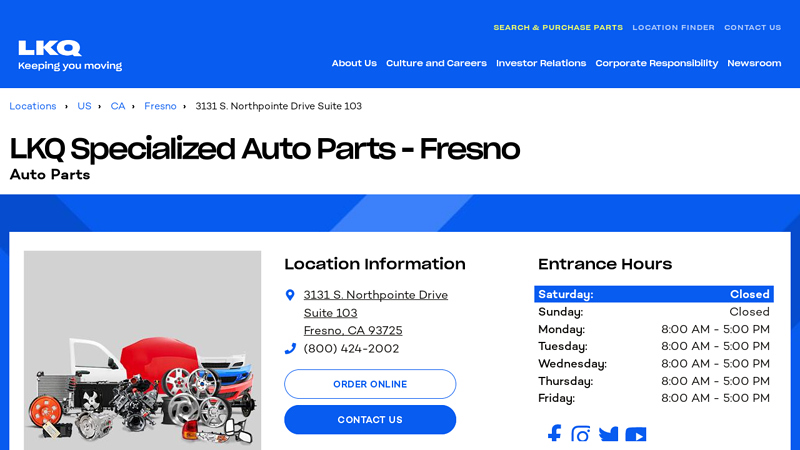 Salvage and Recycled Auto Parts in Fresno 93725 used car parts fresno