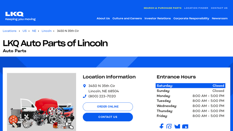 Salvage and Recycled Auto Parts in Lincoln 68504 used auto parts lincoln ne