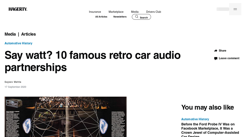 Say watt? 10 famous retro car audio partnerships car stereo parts