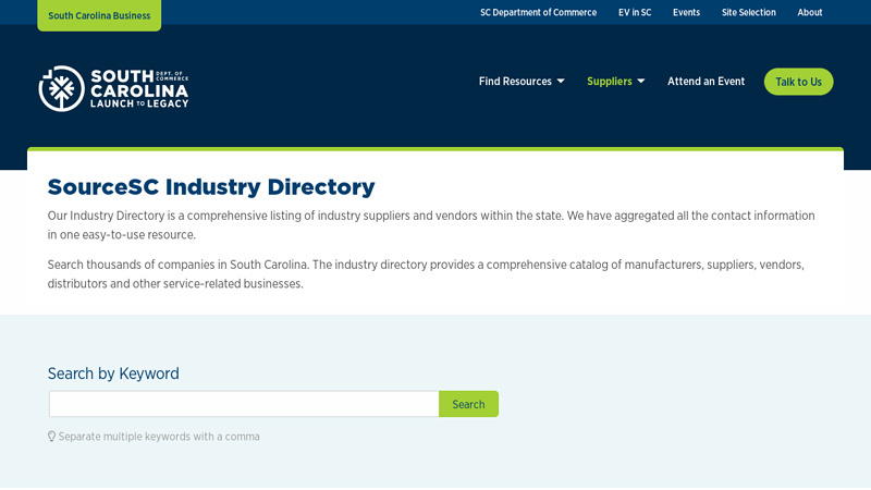 SC Industry Directory auto parts florence sc