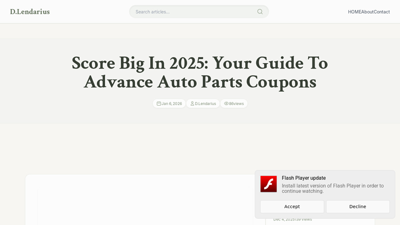 Score Big In 2025 advance auto parts cupons