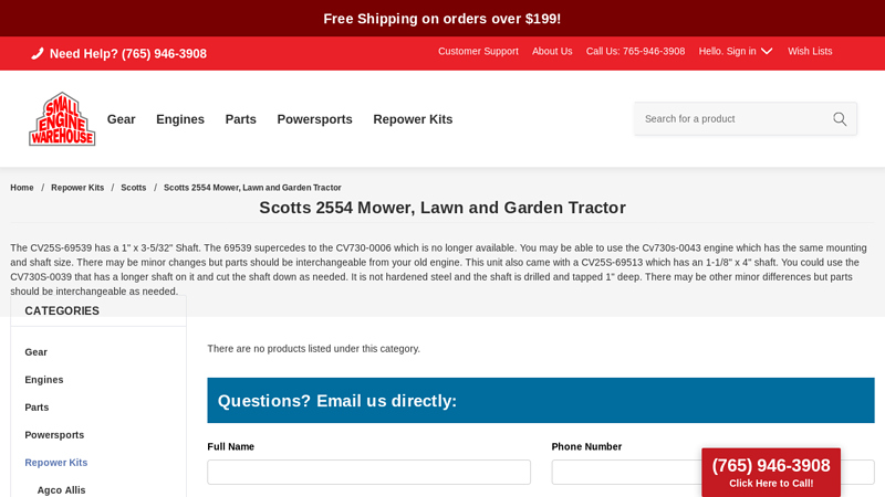 Scotts 2554 Mower, Lawn and Garden Tractor scotts yard tractor parts