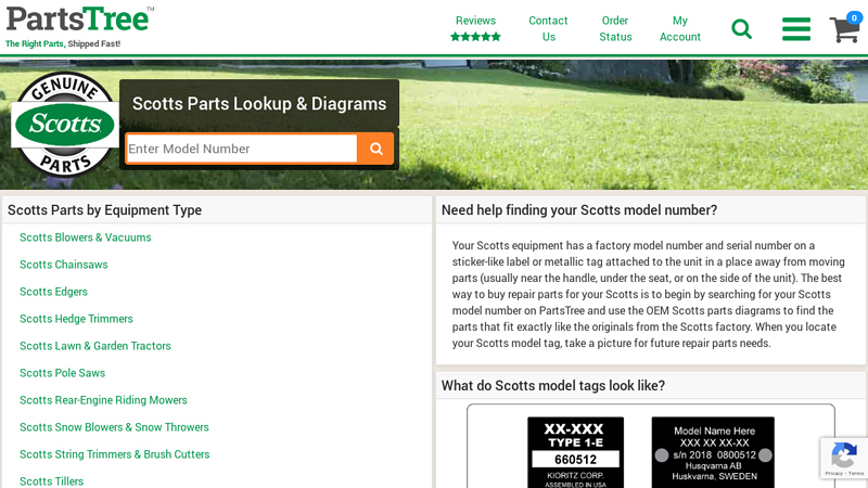 Scotts Parts by Equipment scotts yard tractor parts