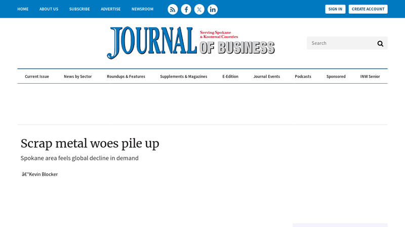 Scrap metal woes pile up spalding auto parts